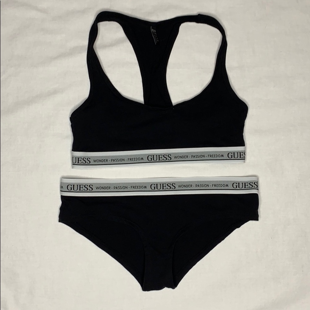 GUESS Racerback Bralette & Hipster Panty